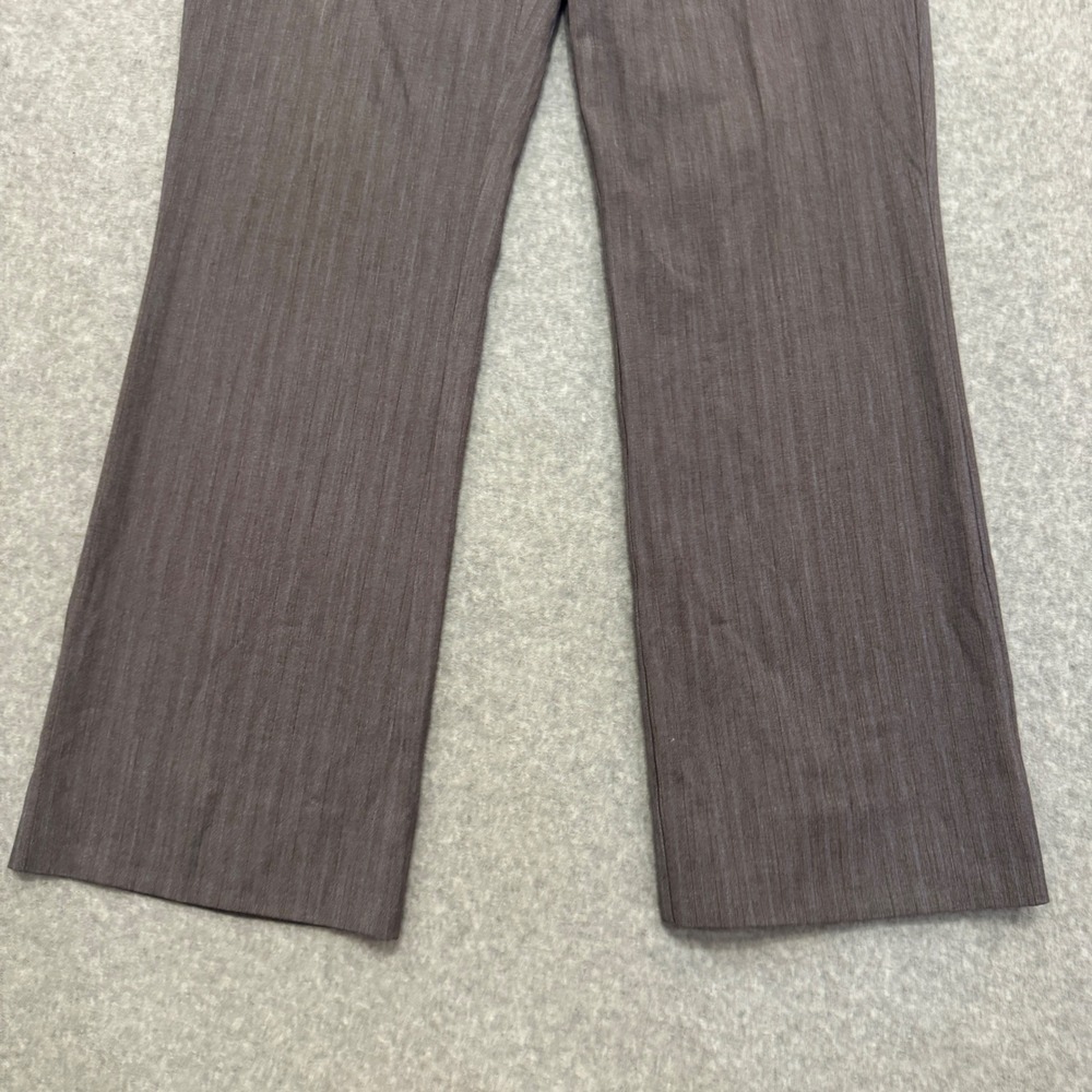 Y2K Mossimo Stretch Women‎ 6 Grey Pinstripe Low Rise Flare Leg Dress Pants - Picture 3 of 9